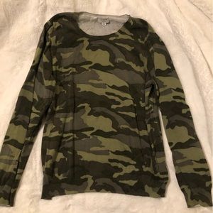 JCrew Camo Teddie Sweater